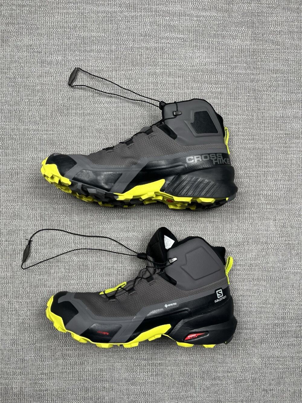 Salomon Cross Hike Mid GTX Boots Mens 10.5 Gray Gore-Tex Hiking